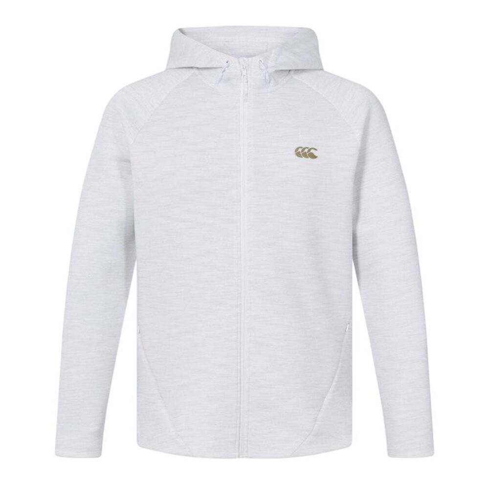 Canterbury Mens Everest Regular  Full Zip Hoodie / White Marl